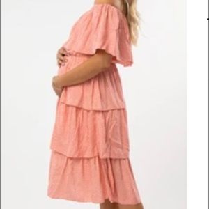 NWT PinkBlush Maternity Dress L